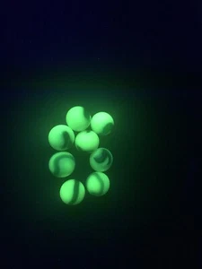 Lot of 10 Uranium Green Marbles 5/8 - Picture 1 of 2