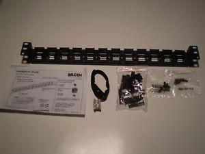 24-port 1U black 10G IDC patch panel (empty, no modules) Belden - Picture 1 of 10