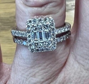 NEW! EFFY 14K WHITE GOLD .65CT NATURAL DIAMOND MSRP $5225.00 - Picture 1 of 5