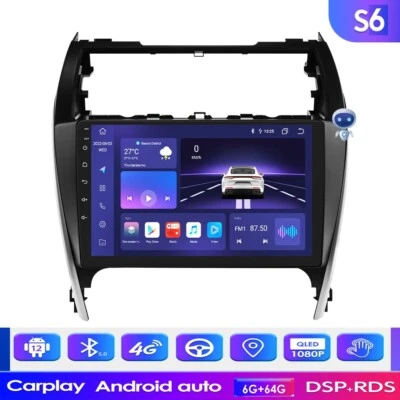 10.1'' For 2012-2014 Toyota Camry Car Radio Android 12 GPS Stereo 8Core 6+64G AI — 第 1/4 张图片