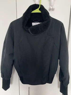 Adidas By Stella McCartney Negro XS Mujer’s Cremallera Completa Chaqueta Vestido Abrigo Foto 1 de 4