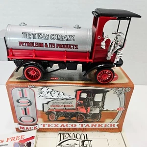Ertl 1910 Mack Tanker Truck Texaco Die Cast Metal Bank #12 in Series 1995 - Picture 1 of 24