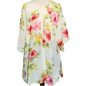 Kimono Floral Tejido Gasa GRANDE (3666) - Imagen 1 de 5