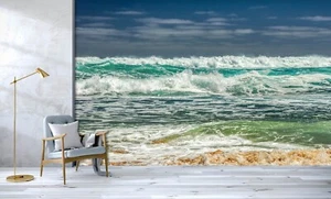 Papel pintado 3D olas del mar Q2230 mural fotomural autoadhesivo Kay - Imagen 1 de 11