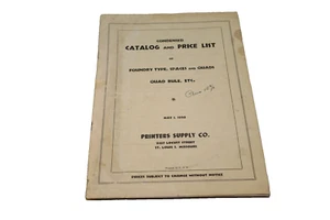 Vintage Druckerversorgung Co. St. Louis Katalog & Preisliste Broschüre Ephemera - Bild 1 von 5