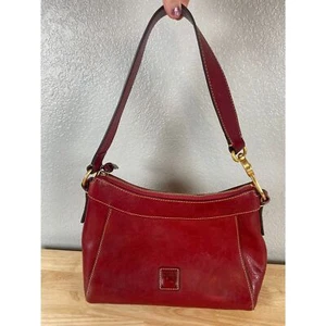 Dooney & Bourke Women's Florentine Red Cassidy Hobo Shoulder Bag - Picture 1 of 13