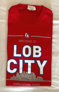 LOB CITY Los Angeles Clippers LA Playoffs Red Shirt Mens Size XL SGA RARE TEE - Picture 1 of 4