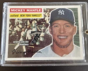 2007 Topps Target Factory Set Mantle Relic Mickey Mantle #MMR-56 HOF - Picture 1 of 2