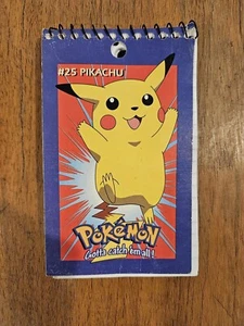 NEU, unbenutzt #25 Pikachu Notizblock Vintage Pokemon Memo Pad Notizbuch 3x5" 1999 - Bild 1 von 4
