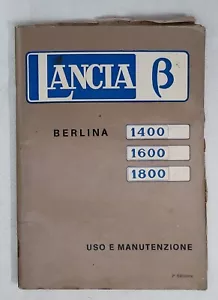 I112757 Uso e Manutenzione - Lancia Beta β Berlina 1400/1600/1800 - II Ed. 1973 - Bild 1 von 5
