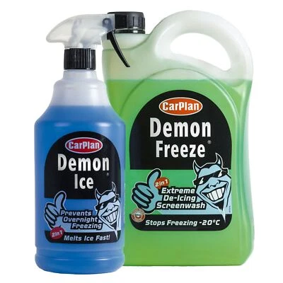 CarPlan Demon Ice De-Icer & Car Windscreen Wash Kit Ice Melt Freeze Treatment - Image 1 of 4