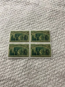 United States-(1893)-COLUMBUS, 3 Dollars-BLOCK OF 4 STAMPS-REPRODUCTION. - Picture 1 of 1