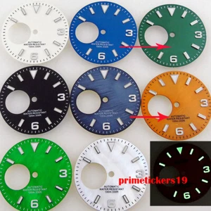 29mm Multicolor Hollow Watch Dial Green Luminous Fit NH38 Automatic Movement - Bild 1 von 37