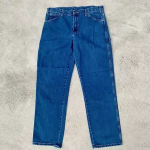 Vintage Dickies Carpenter Workwear Denim Pants Jeans Size: 36 x 34 - Picture 1 of 5