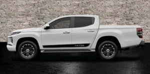 Fits Mitsubishi Triton Rocker Side Stripe Decals Both Sides Graphics UTE 4X4 - Picture 1 of 4