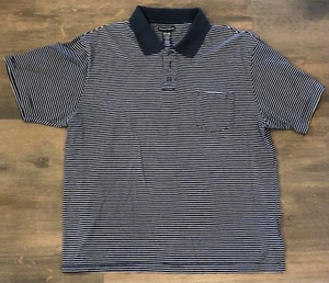 Polo a rayas Knightsbridge azul y blanco talla XL - Imagen 1 de 3
