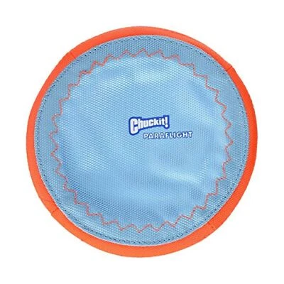 Chuckit! Paraflight Dogs Flying Discs Toys Catching Play Game Small Blue Orange - Image 1 of 4