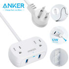 Anker USB Power Strip 2 Outlets Desktop Charging 5ft Cord Flat Plug for Travel