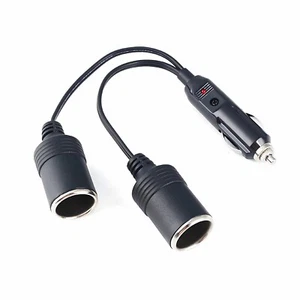 O32C 12V/24V 20A KFZ Adapter Steckdose -2 Fach Auto Zigarettenanzünder Verteiler - Bild 1 von 5