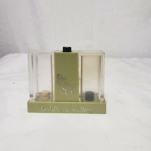 Vintage MCM Salz- und Pfefferstreuer olivgrün mit Druckknopf - Bild 1 von 8