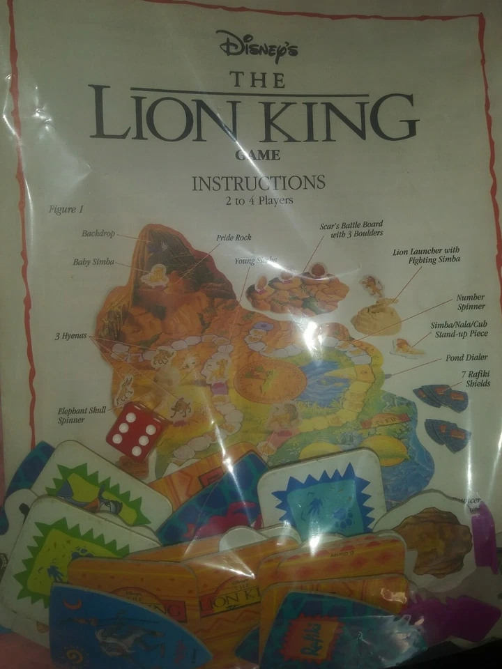 1990a Lote De Colección Surtido Piezas De Repuesto Para Disney El Rey León Juego Peones Foto 1 de 1