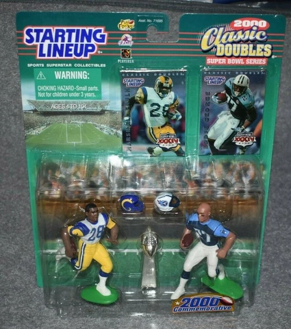 RAMS M. FAULK/TITANS E. GEORGE STARTING LINEUP CLASSIC DOUBLES 2000 SERIES Cover