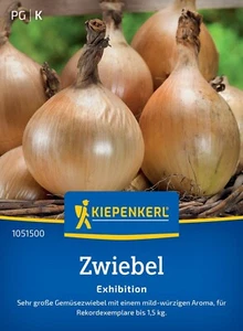 Gemüsezwiebeln " EXHIBITION" Riesenzwiebel bis 1,5 KG Zwiebeln Samen - Bild 1 von 2
