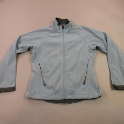 REI Jacket Womens Medium Long Sleeve Zip Lightweight Sky Blue Pockets - Image 1 of 4