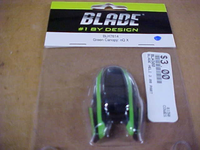 BLADE HELICOPTER PART - BLH7614 = GREEN CANOPY  : nQ X (NEW) - Image 1 of 1