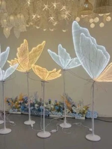 Outdoor Floor Butterfly Lamp Luminous Giant LED Lighting Party Decoration Props - Picture 1 of 19