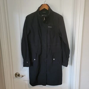 MARMOT Membrain Women Rain Windbreaker Jacket Size Med Black Full Zip - Picture 1 of 11