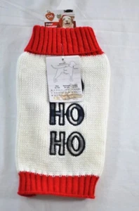 red Dog's Christmas sweater size X HO Ho HO red turtleneck size chart - Picture 1 of 4