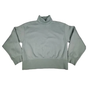 Zara Womens Medium Cropped Sweater Turtleneck Pullover Sweatshirt Shirt - Bild 1 von 9