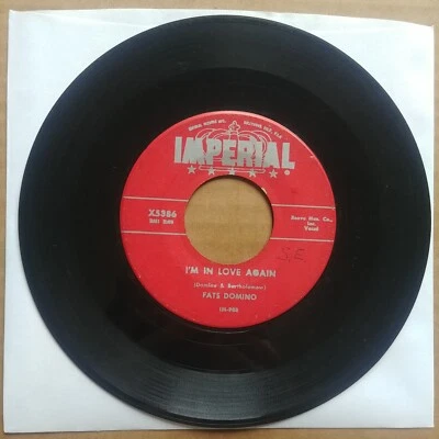FATS DOMINO I'm In Love Again/My Blue Heaven IMPERIAL 45 7" Record Vinyl JAZZ Foto 1 de 2