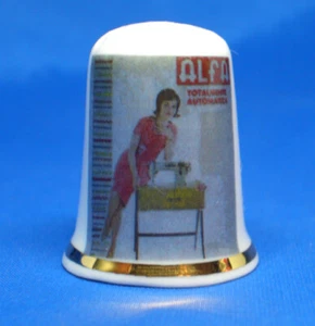 Birchcroft China Fingerhut -- Alfa Nähmaschine Poster -- Kostenlose Geschenkbox - Bild 1 von 3