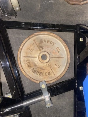 Marcy 复古奥运盘子 45 磅洛杉矶重量板 — 第 1/2 张图片