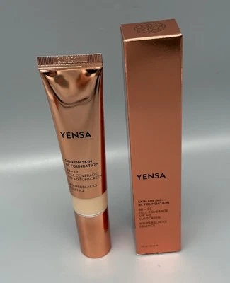 NIB Yensa Beauty Skin on Skin BC Foundation LIGHT WARM 1 fl oz Sold Out HTF! - Image 1 of 4