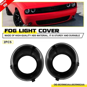 2x Car Fog Lamp Trim Bezel 68259663AA 68259662AA For 2015-2020 Dodge Challenger - Foto 1 di 11