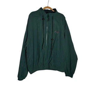 Greg Norman Green 100% Nylon Performance Full Zip Jacket Size XL - Picture 1 of 5