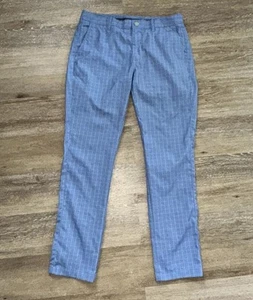 Bonobos Golf Pants Men`size Size 33 x 32 Plaid Tailored Fit Blue EUC Dressy - Picture 1 of 11