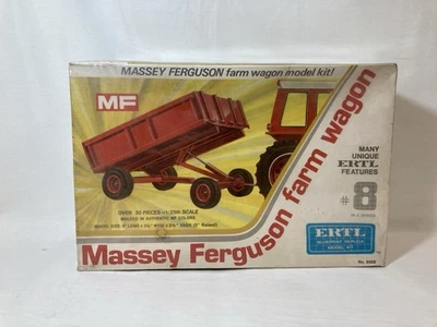 [1855] ERTL Model Kit Massey Ferguson  Farm Wagon Factory Sealed Kit #8008 - Image 1 of 4