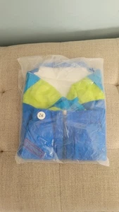 Vintage 1990s Jordache Kids Windbreaker Jacket Size 92 (18-24M) NWT Neon... - Picture 1 of 4