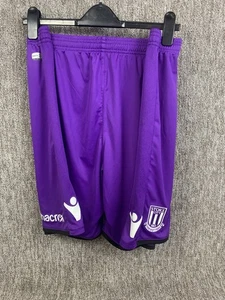 Official Macron Stoke City Shorts Purple Away Kit 2018/ 2019 Rare Size 3XL - Picture 1 of 14
