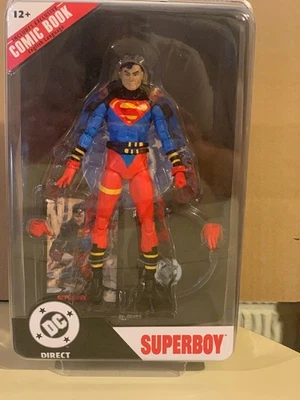 Mcfarlane DC 超级男孩(超人回归)7 英寸动作人偶带漫画页打孔器 — 第 1/4 张图片
