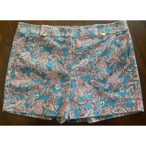 Loft Paisley Print Riviera Shorts Size 12 NWOT - Picture 1 of 8