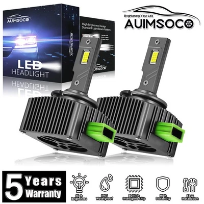 For Jaguar XF Sedan 4-Door LED Headlight HID Replace 2x Bulbs 36000LM Hi/Lo Beam - Image 1 of 4