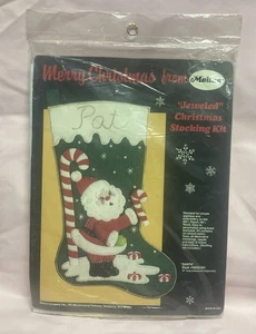 Kit de apliques de fieltro de medias de Navidad con joyas Malina - 18" Santa Candy Bastón Nieve - Imagen 1 de 4