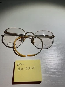 Vintage Bausch Lomb 1/10 12kgf Eyeglasses Bifocals - Imagen 1 de 4
