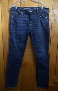 Pantalones de mezclilla ajustados American Eagle para hombre 38x36 Airflex + elásticos - Imagen 1 de 7