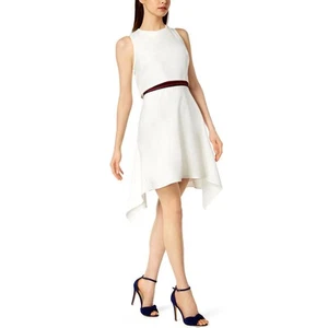 Julia Jordan Womens Ivory Layered Asymmetrical Daytime Mini Dress 14 BHFO 7088 - Picture 1 of 2